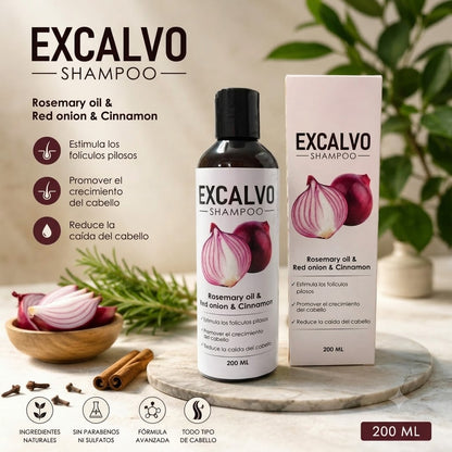 Recupera tu cabello y engrosa la fibra desde la raíz con Excalvo Shampoo USA