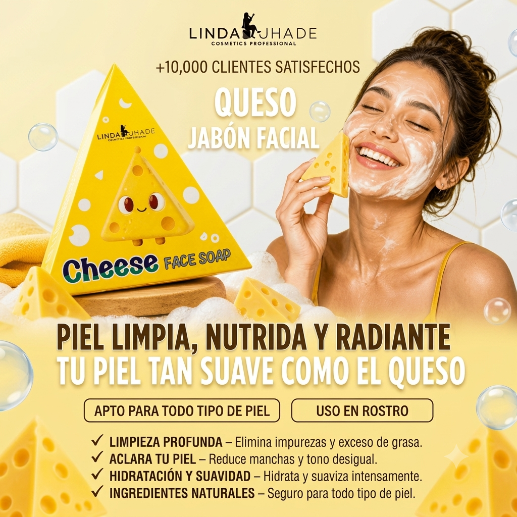 Ilumina tu piel y elimina impurezas con Cheese Face Soap